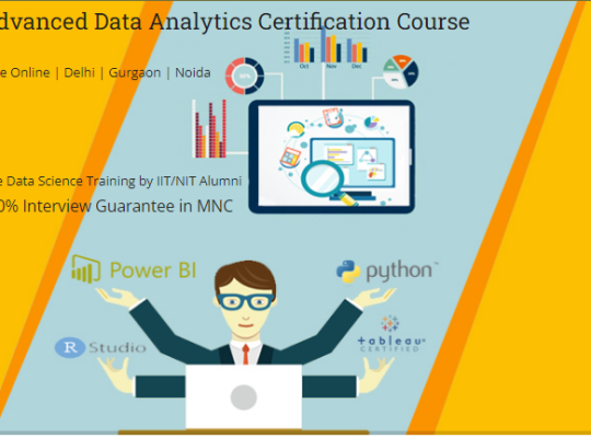 Data Analyst Course in Delhi, 110074.Certification